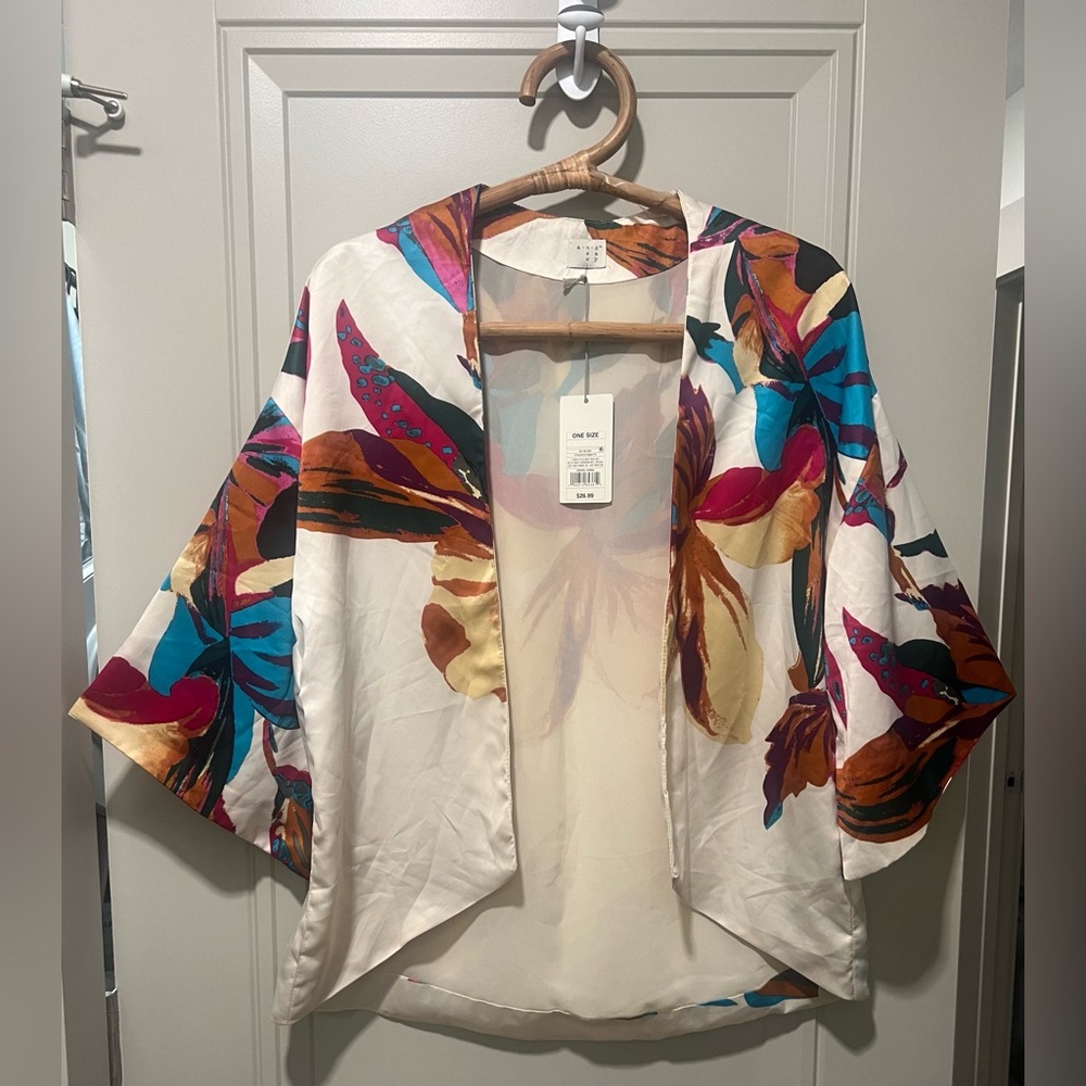 Tropical Silk Shawl